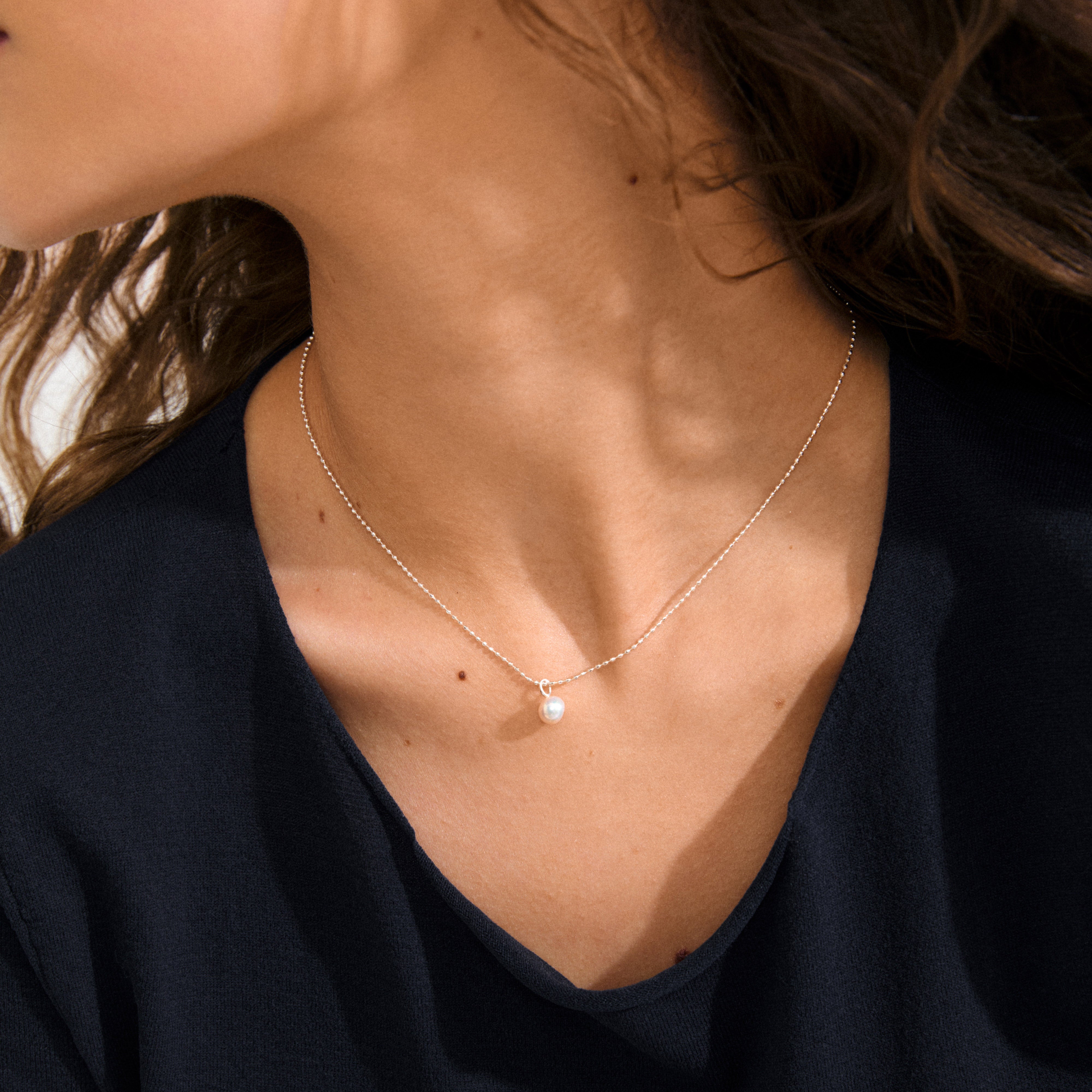 pilgrim-hadley-kette-versilbert-kugelgliederkette-mit-s-wasserperle image 3