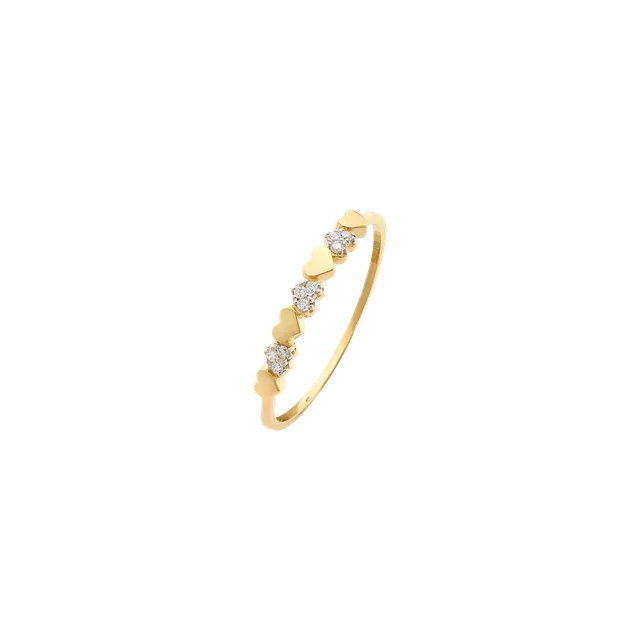 xenox-fine-amora-ring-585-gelbgold-herz-mit-zirkonia image 1