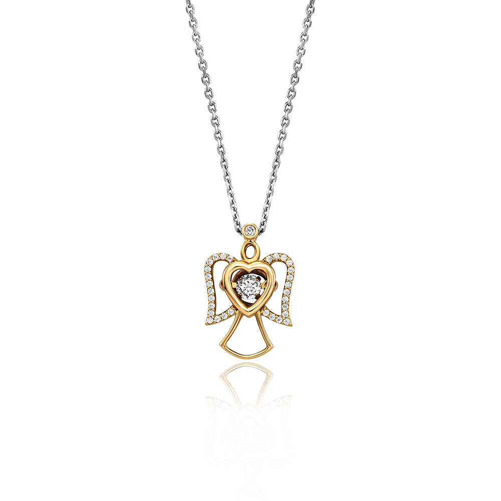 julie-julsen-dancing-stone-halskette-engel-32-zirkonia-sterling-silber-925 image 8