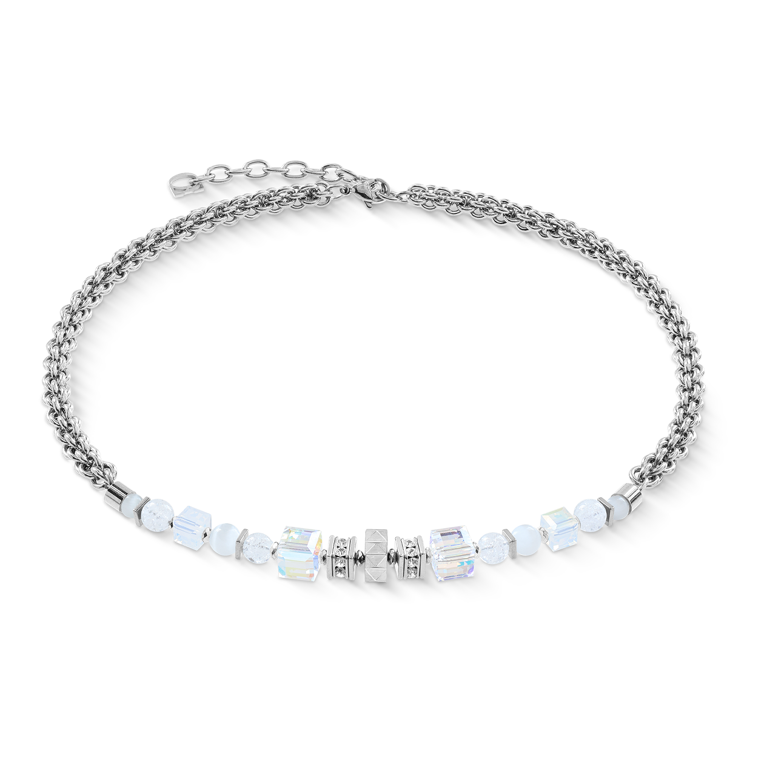 coeur-de-lion-halskette-cube-nexus-silber-wei-42-5-cm image 1