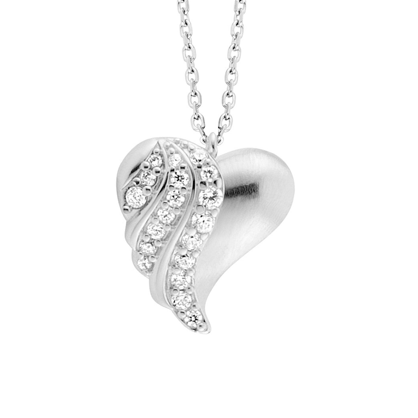 julie-julsen-heart-kette-mit-anh-nger-silber-herzfl-gel-19-zirkonia image 2