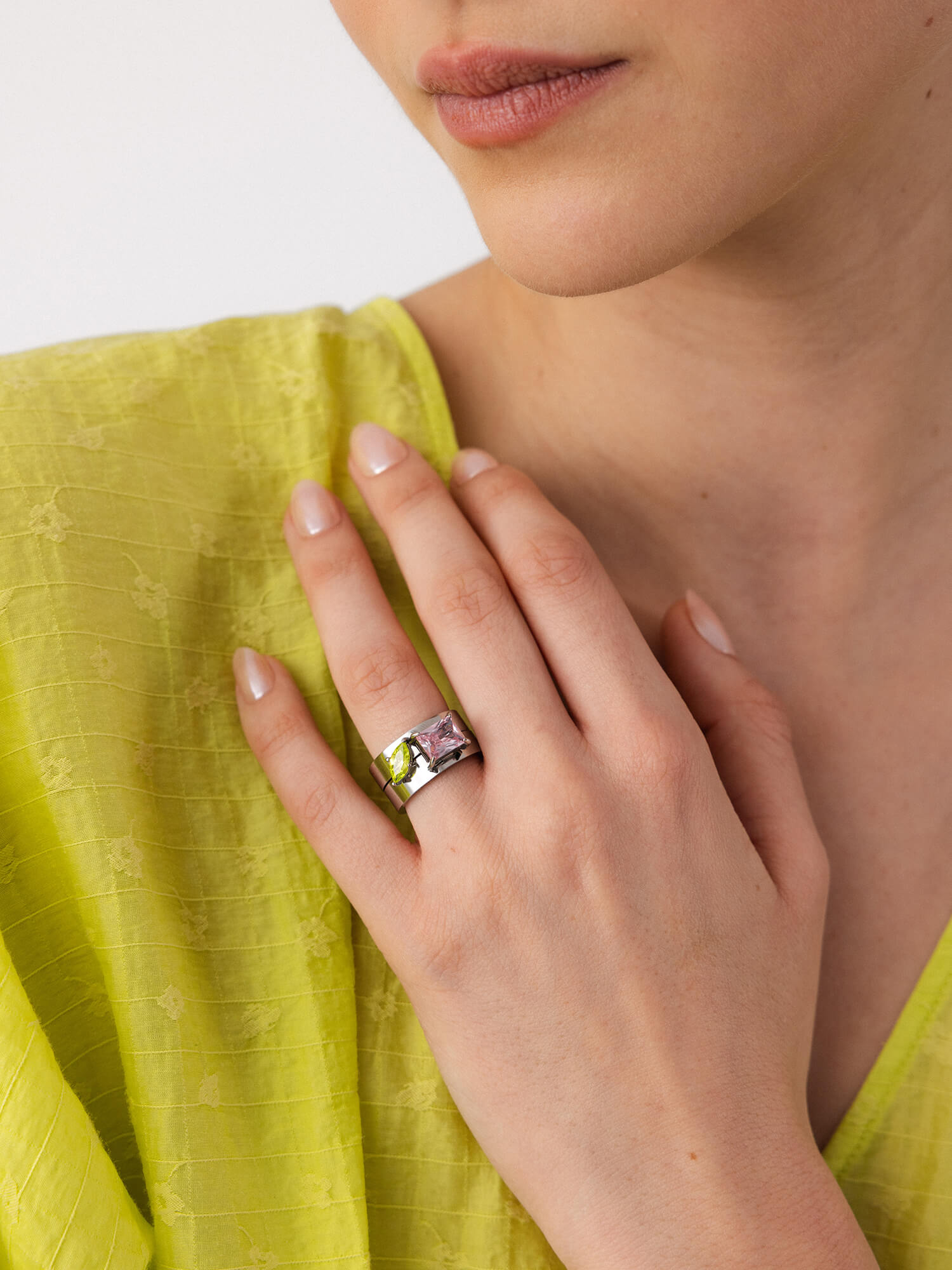 purelei-bold-gem-ring-set-ring-stack-edelstahl-in-gold-ros-gold-silber image 8
