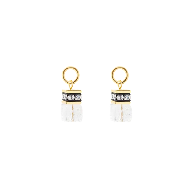 coeur-de-lion-ear-me-up-charm-geocube-gold-kristall image 1