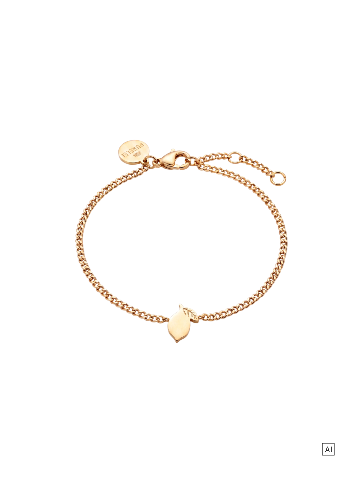 purelei-tiny-lemon-armband-zitronen-anh-nger-verstellbar image 1