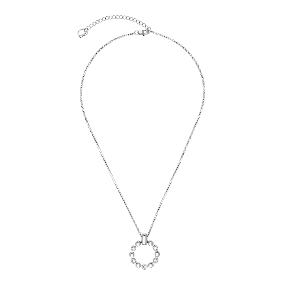 coeur-de-lion-soft-cube-circle-glow-halskette-silber image 1