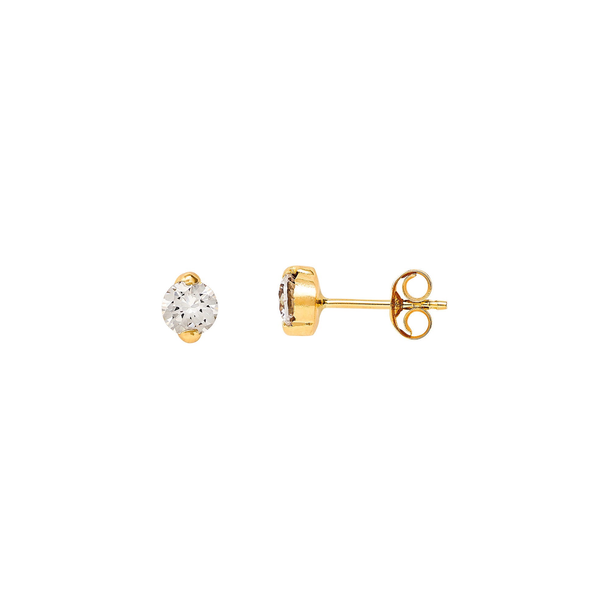 xenox-fine-ohrringe-585-gelbgold-mit-wei-en-zirkonia image 1