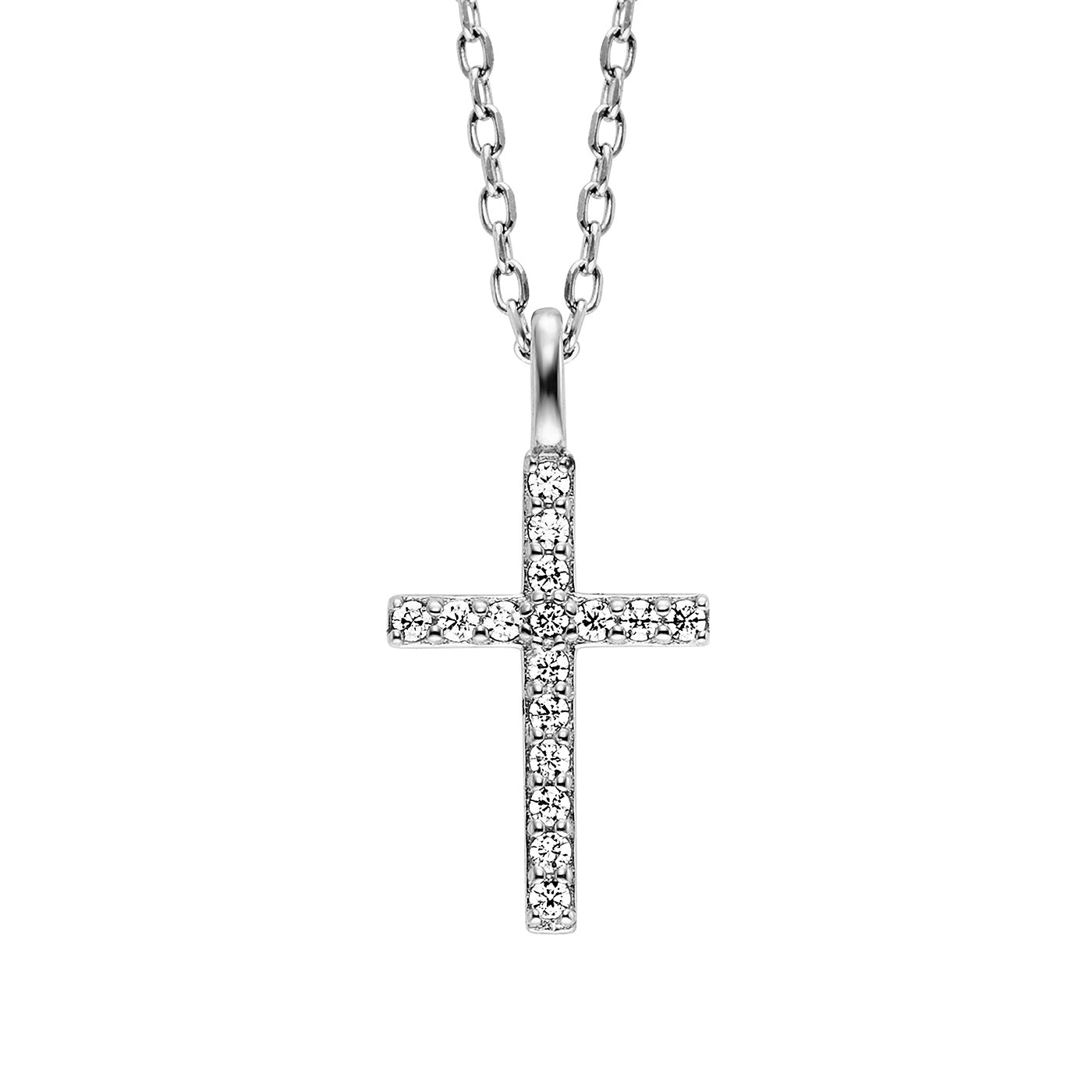 julie-julsen-kids-halskette-mit-anh-nger-sparkling-cross-silber-925-rhodiniert image 2