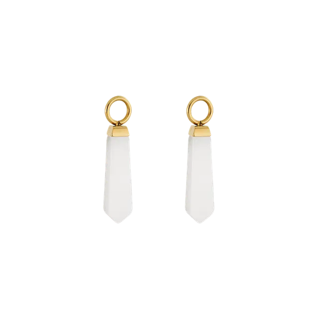 coeur-de-lion-ear-me-up-charm-obelisk-gold-wei-mit-wei-em-jade image 1