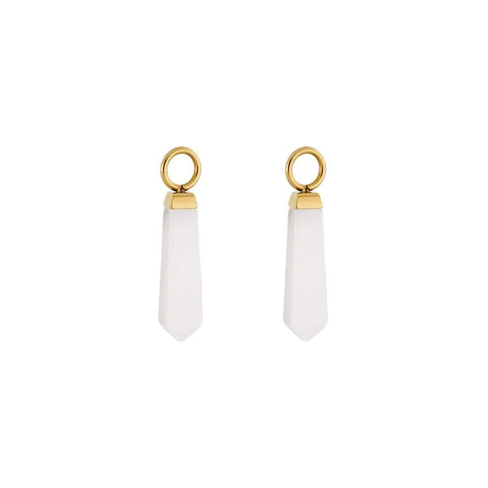 coeur-de-lion-ear-me-up-charm-obelisk-gold-wei-mit-wei-em-jade image 1