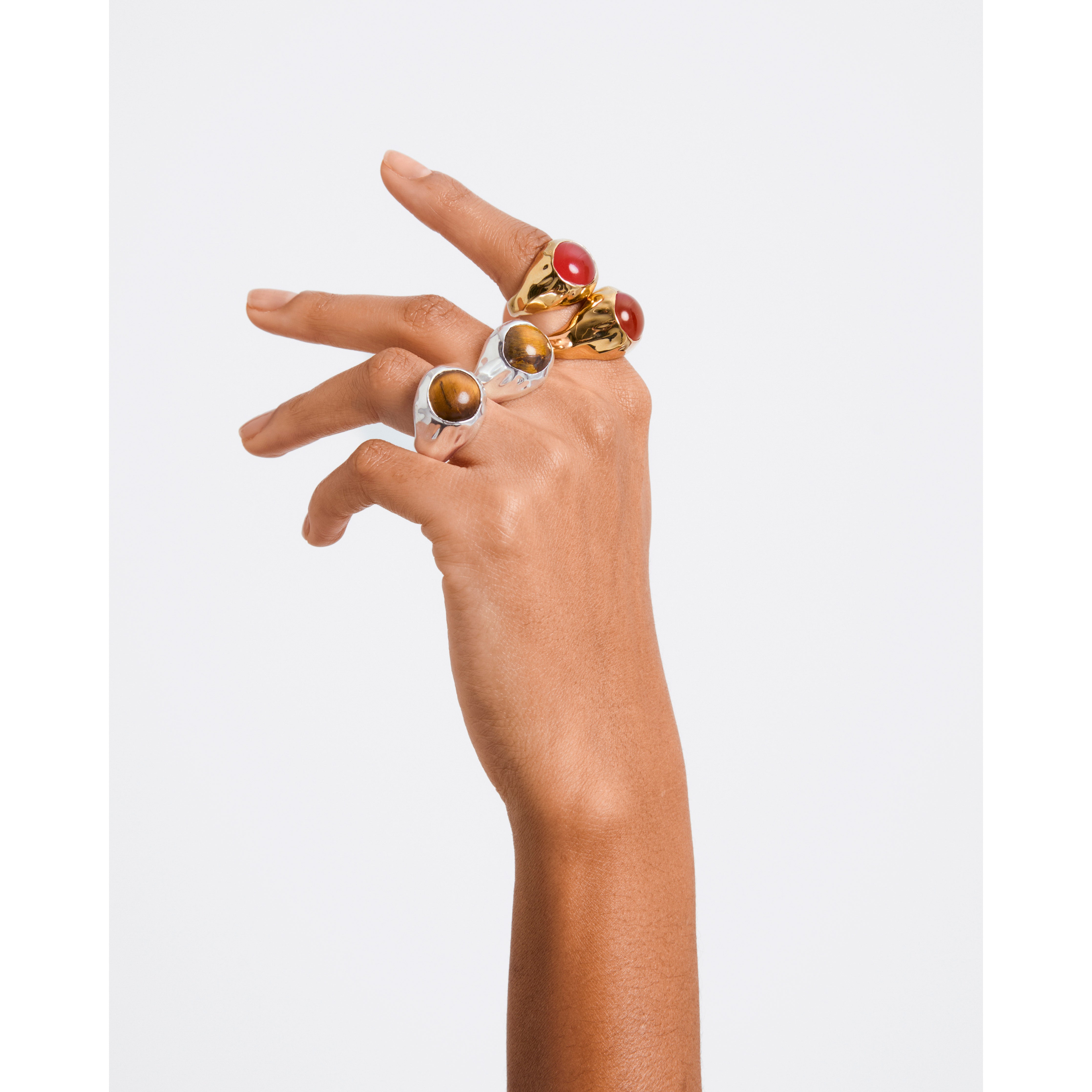 pilgrim-xdea-pave-icon-ring-gr-54-roter-onyx-18k-vergoldetes-recyceltes-sterling image 6