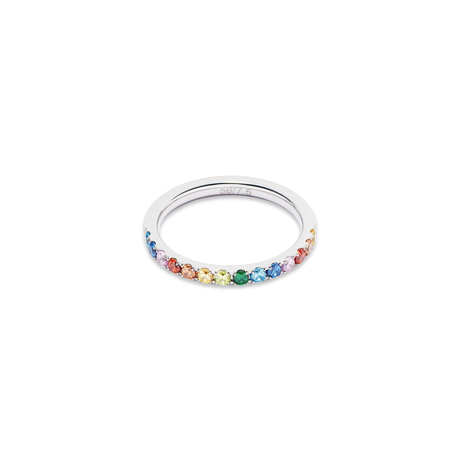 coeur-de-lion-eternal-love-ring-silber-multicolor-zirkonia-stacking-ring-edelsta image 1