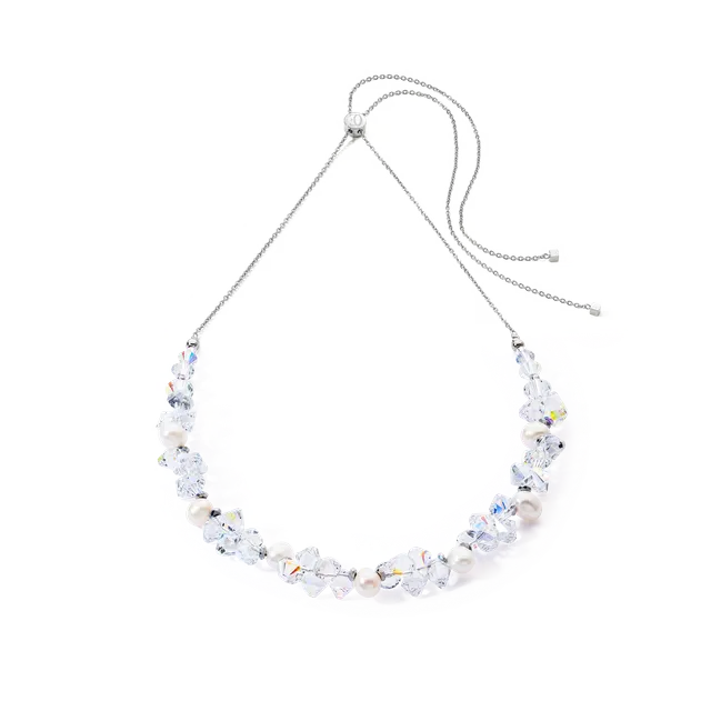 coeur-de-lion-dancing-crystals-pearls-halskette-silber-wei image 1