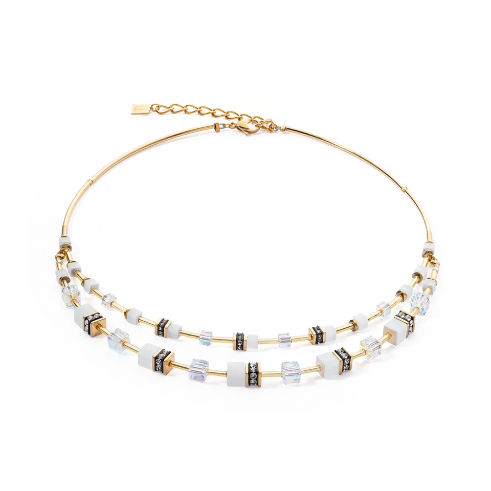 coeur-de-lion-geocube-iconic-layer-halskette-gold-wei image 1