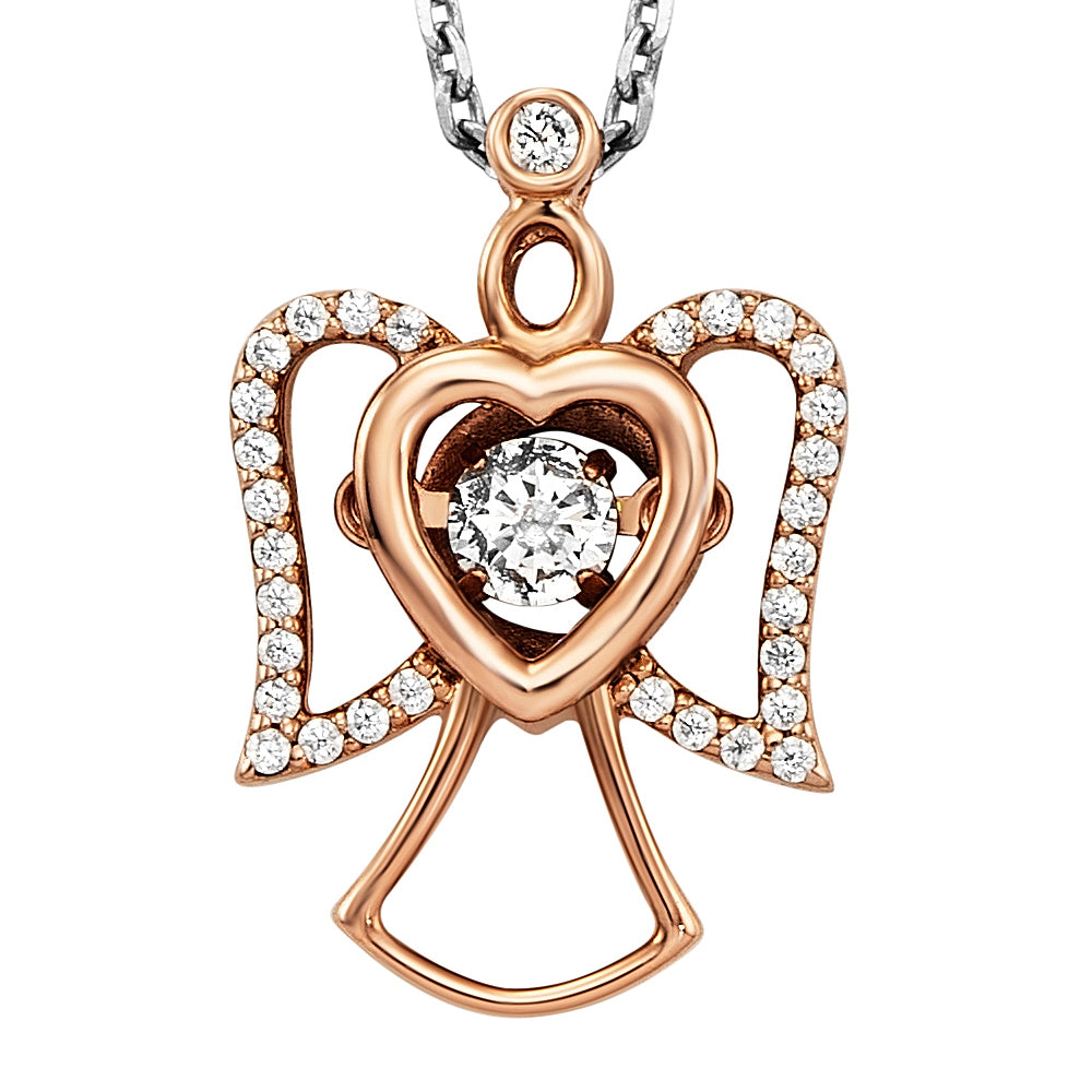 julie-julsen-dancing-stone-halskette-engel-32-zirkonia-sterling-silber-925 image 7