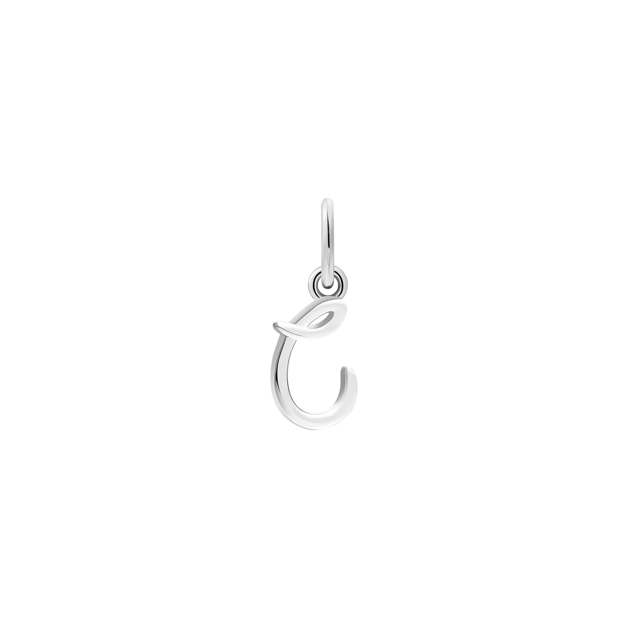xenox-c-letter-italic-charm-925-sterlingsilber-rhodiniert-buchstabe-c image 1