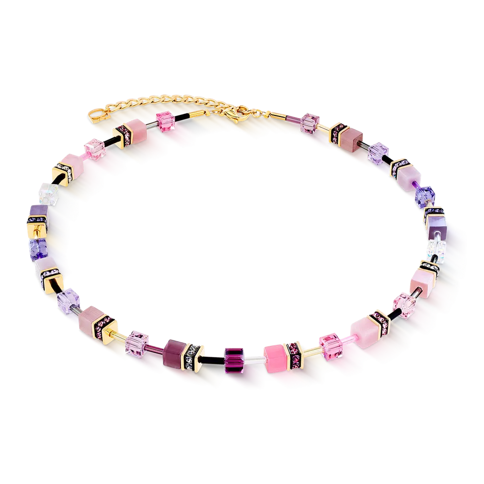 coeur-de-lion-geocube-iconic-halskette-rosa-flieder image 1