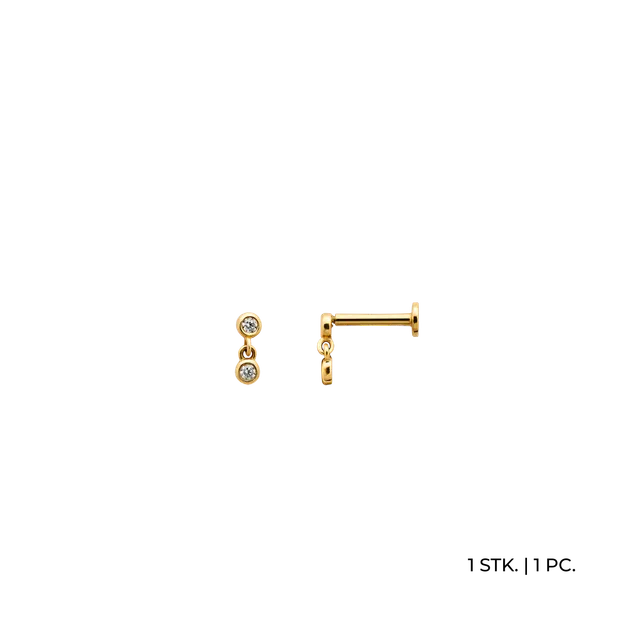 xenox-fine-droplet-piercing-585-gelbgold-mit-zirkonia image 1