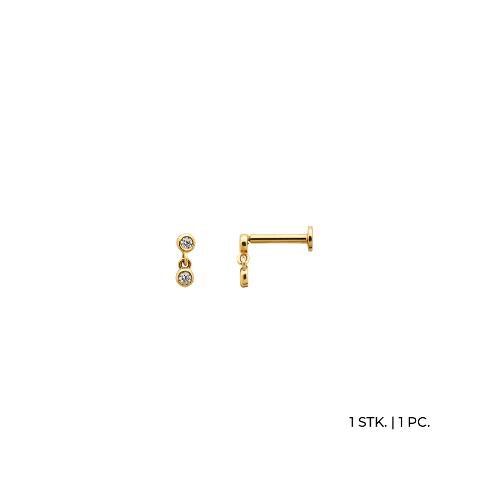 xenox-fine-droplet-piercing-585-gelbgold-mit-zirkonia image 1