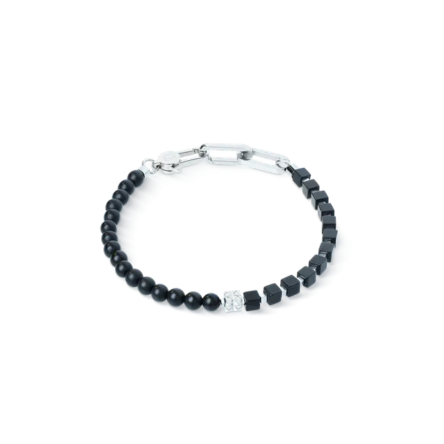 coeur-de-lion-armband-spikes-fusion-onyx-schwarz-silber image 1