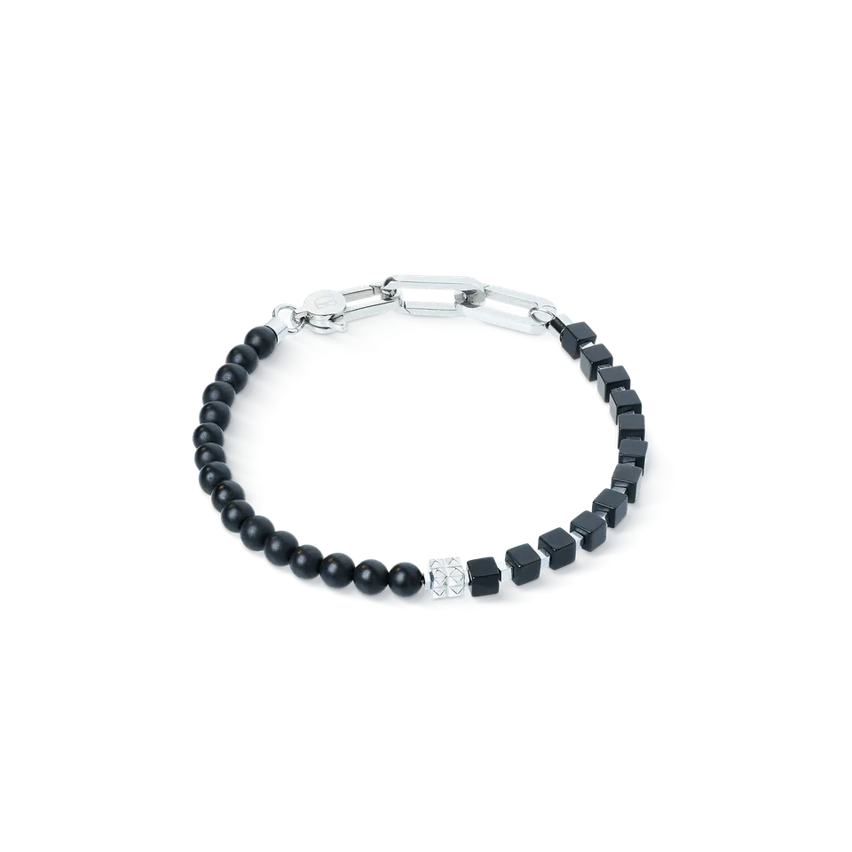 coeur-de-lion-armband-spikes-fusion-onyx-schwarz-silber image 1