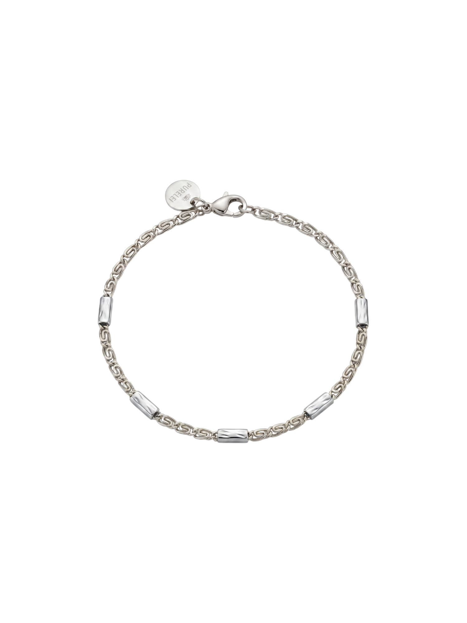 purelei-crest-armband-bicolor-edelstahl-armband-verstellbar image 1