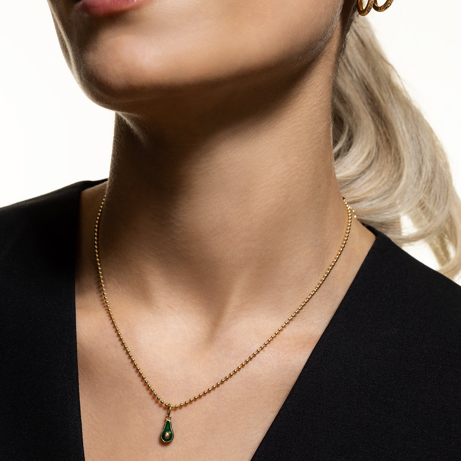 xenox-avocado-charm-925-sterlingsilber-18k-vergoldung image 3