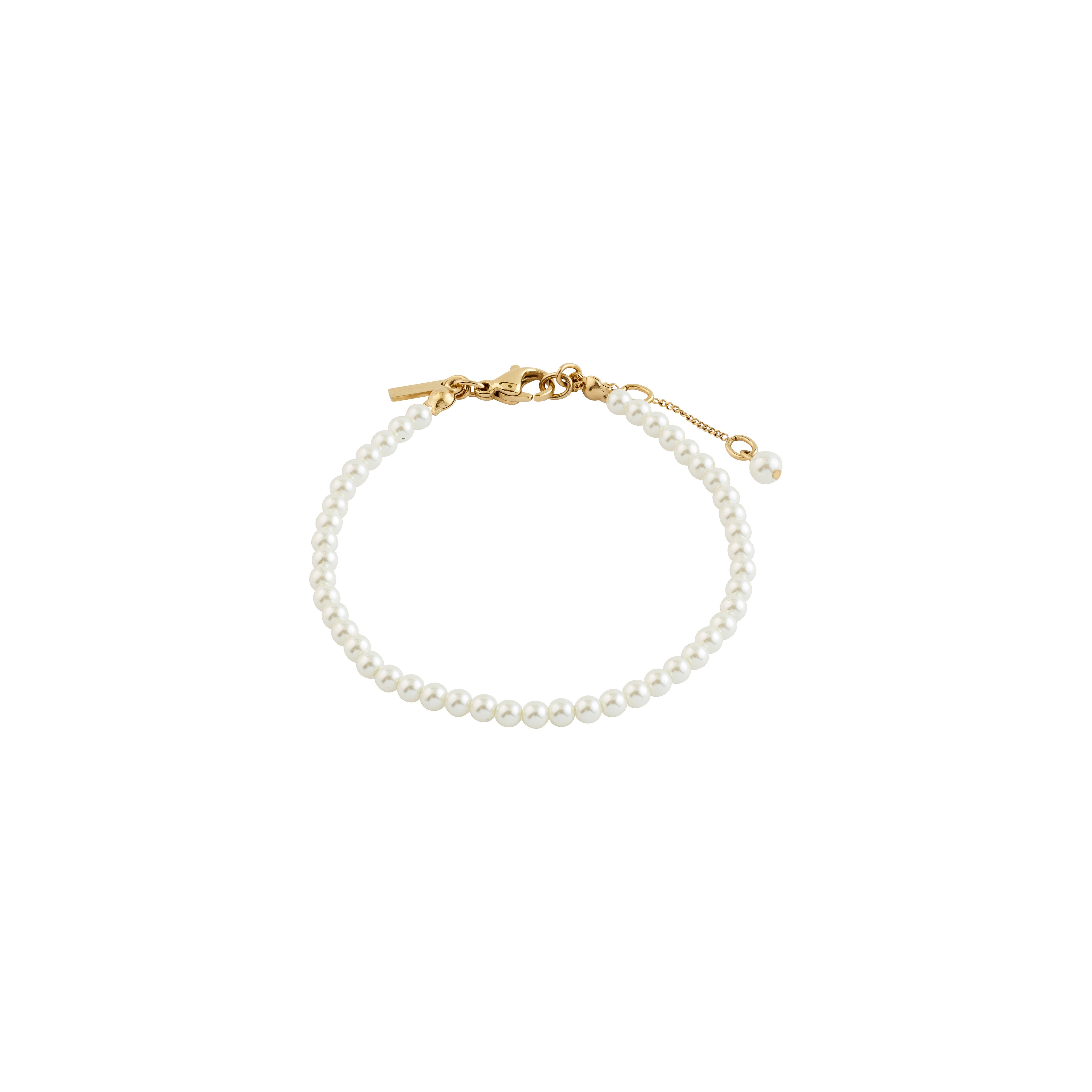 pilgrim-janni-armband-gold-plated-mit-perlmutt-glasperlen-verstellbar image 1