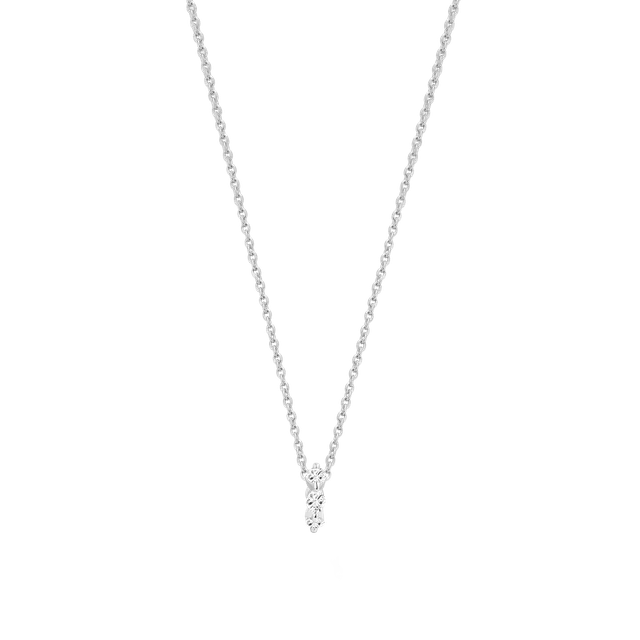 xenox-twilight-halskette-925-sterlingsilber-rhodiniert-mit-zirkonia-navetteschli image 1