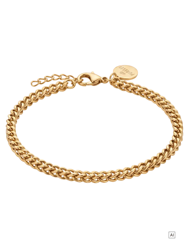 purelei-chevron-armband-verstellbares-edelstahl-armband-19-21-cm image 1