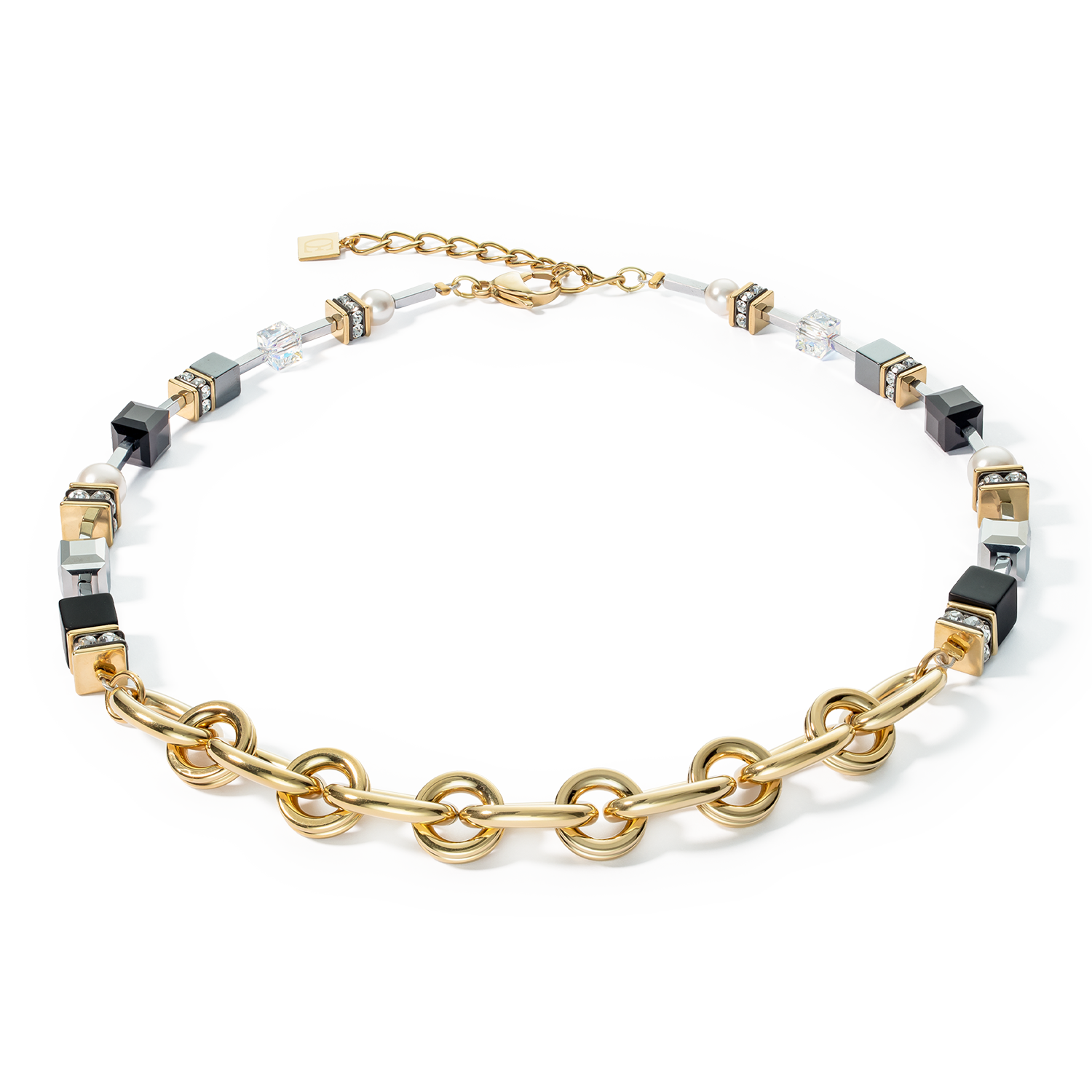coeur-de-lion-halskette-mysterious-mix-gold-schwarz image 1
