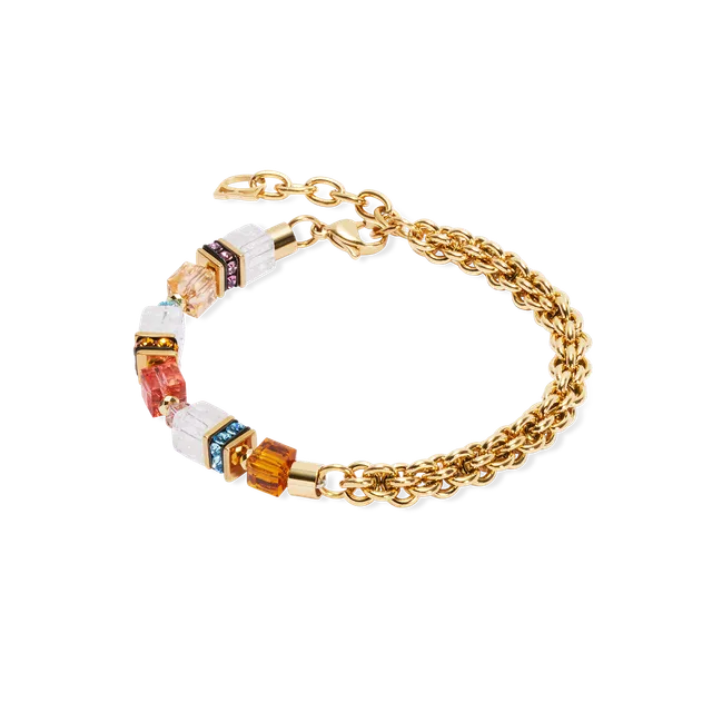 coeur-de-lion-geocube-fusion-summer-armband-gold-sunset-swarovski-kristalle image 1