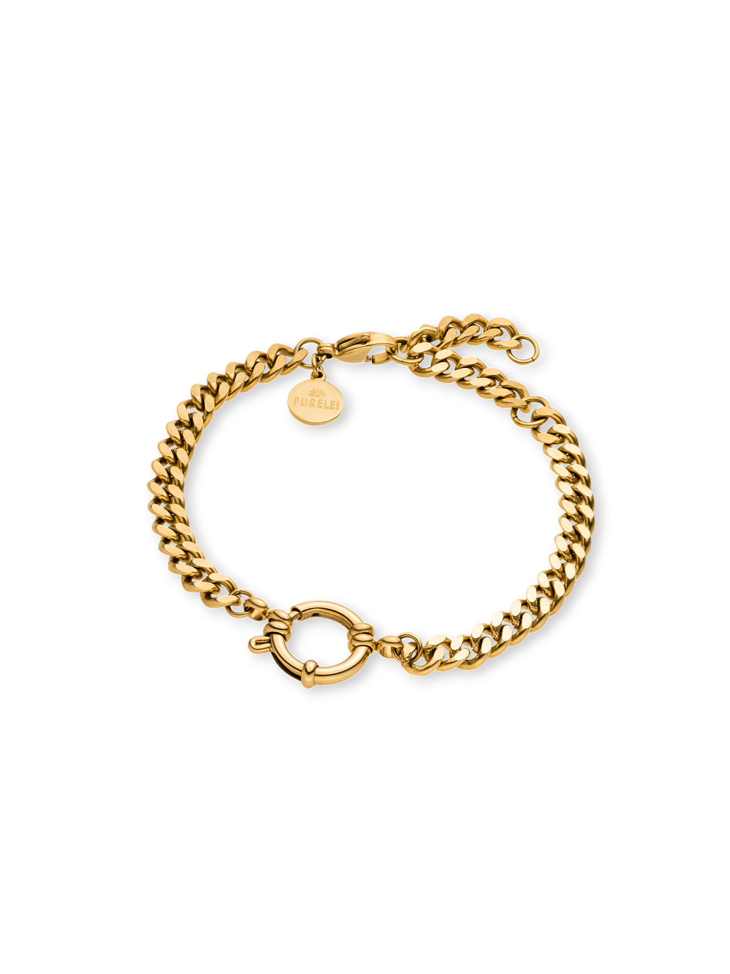purelei-curb-chain-charm-armband-bold-panzer-armband-19-21-cm image 6
