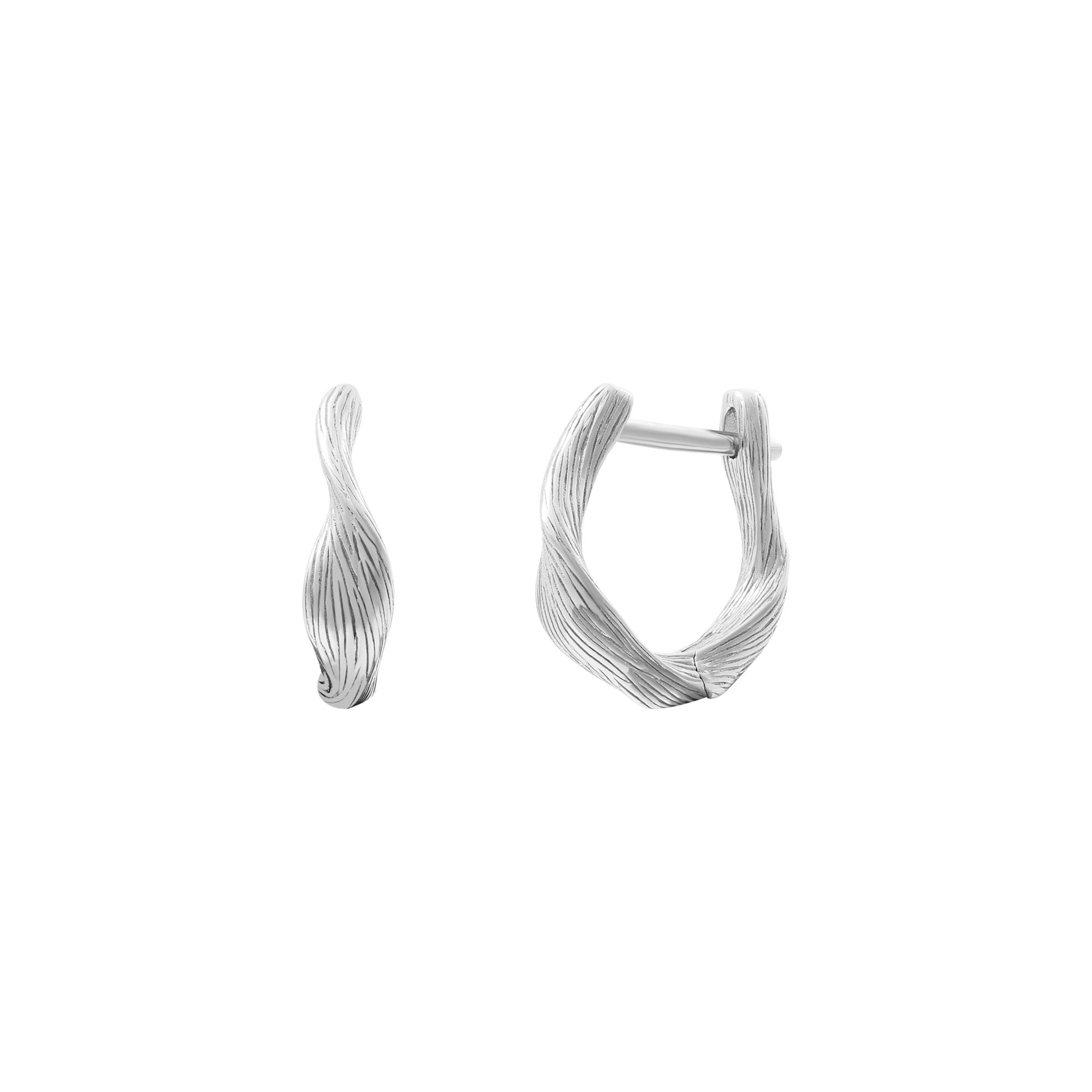 xenox-fiora-ohrringe-925-sterlingsilber-rhodiniert-gro-e-blatt-creolen image 1