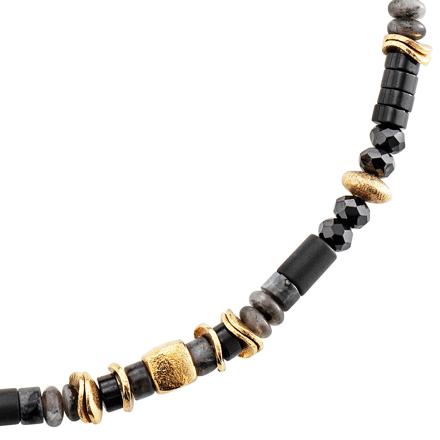 julie-julsen-loving-stones-kette-schwarz-achat-labradorit-spinell-45-5-cm image 3