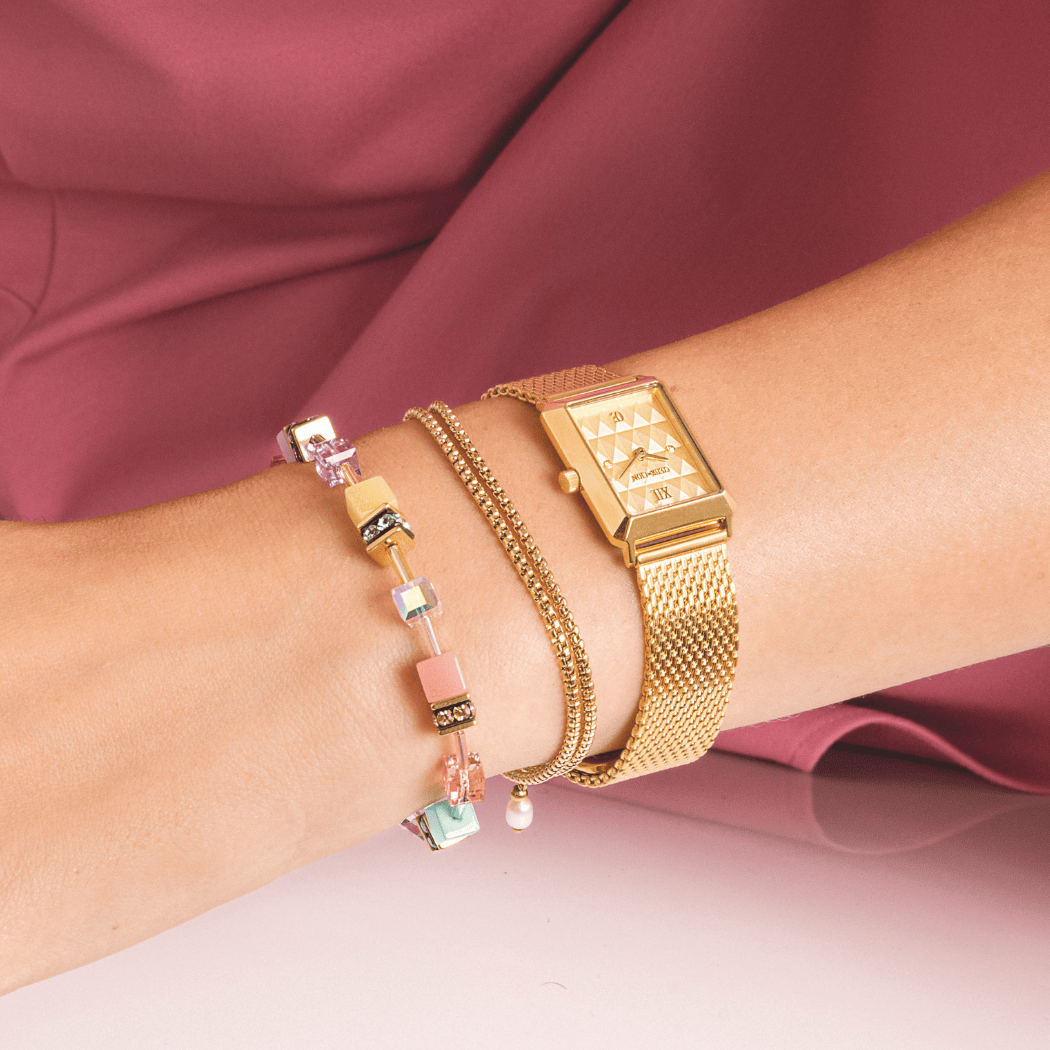 coeur-de-lion-uhr-iconic-spikes-gold-milanaise-edelstahl-gold image 3