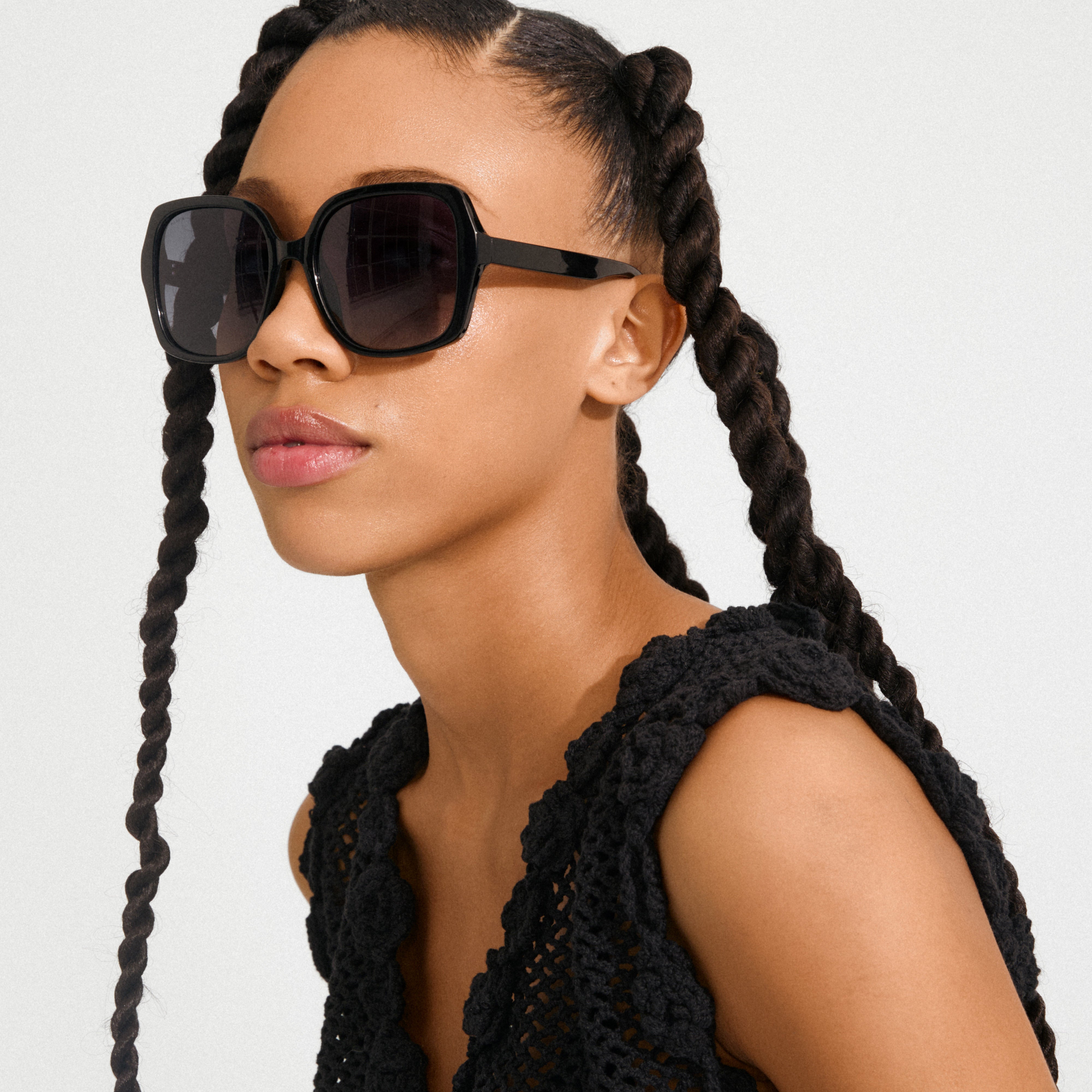 pilgrim-jordi-sonnenbrille-schwarz-oversize-mit-verlauf-gl-sern image 3