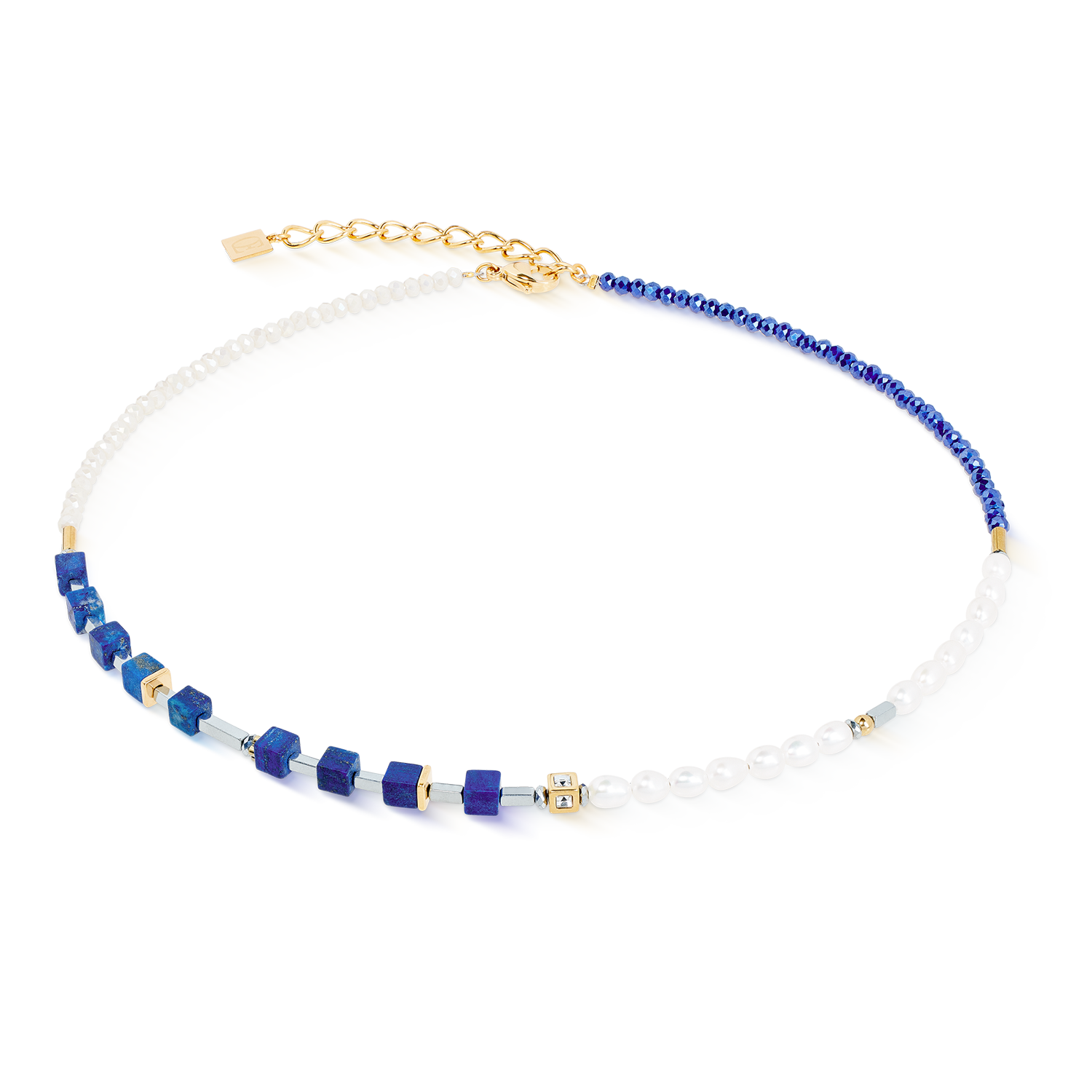 coeur-de-lion-princess-fusion-pearls-halskette-lapislazuli-gold image 1