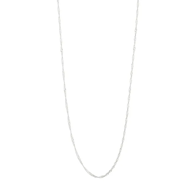 pilgrim-peri-halskette-versilbert-twirl-kette-40-cm-9-cm image 1