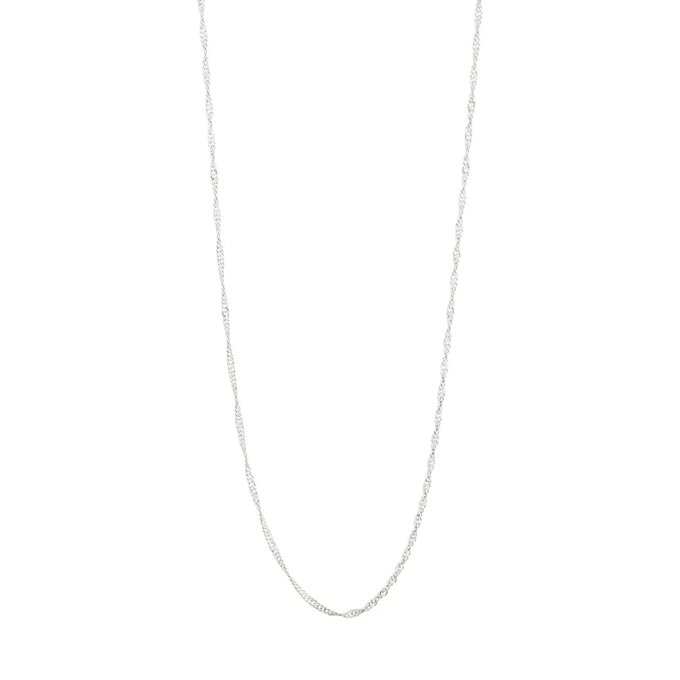 pilgrim-peri-halskette-versilbert-twirl-kette-40-cm-9-cm image 1