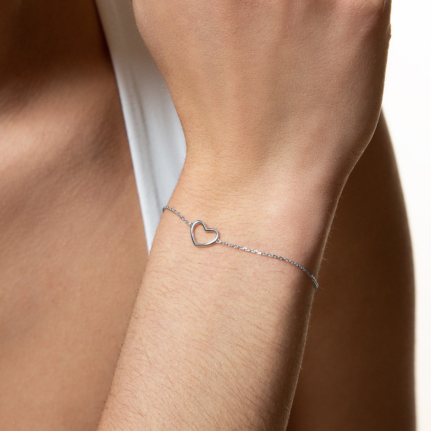 xenox-love-story-armband-925-sterlingsilber-rhodiniert-mit-herz image 3
