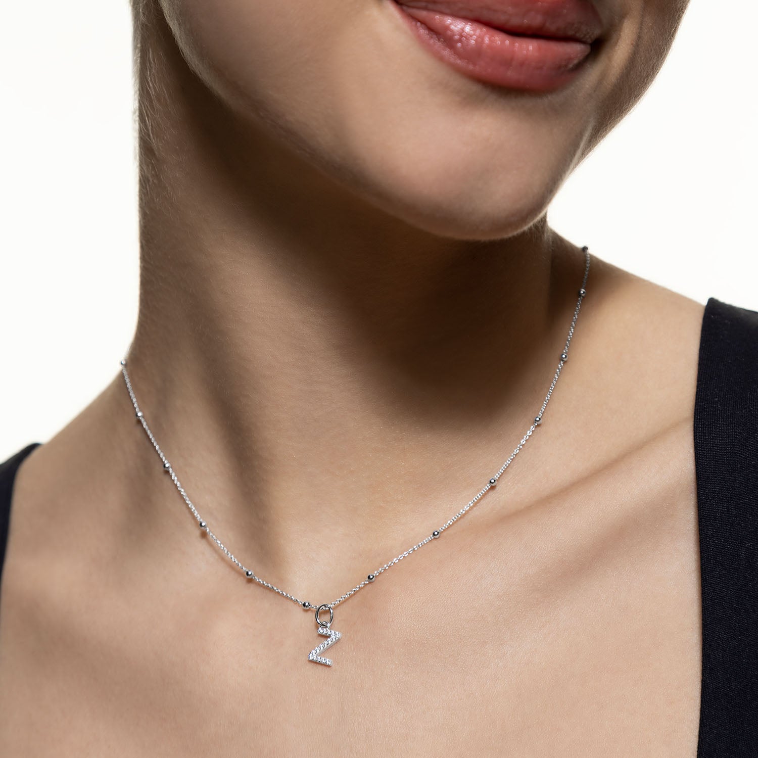 xenox-z-letter-charm-925-sterlingsilber-18k-vergoldet-mit-zirkonia image 4