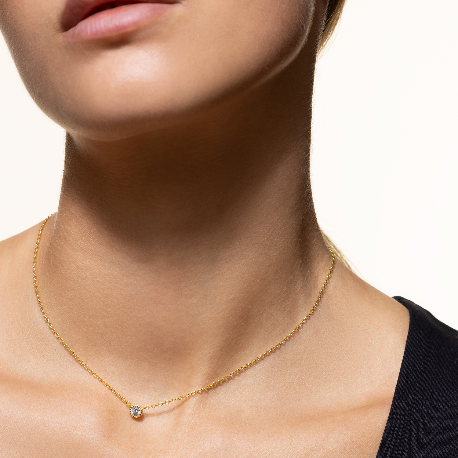 xenox-pure-essentials-halskette-925-sterlingsilber-rhodiniert-zirkonia-solit-r image 6