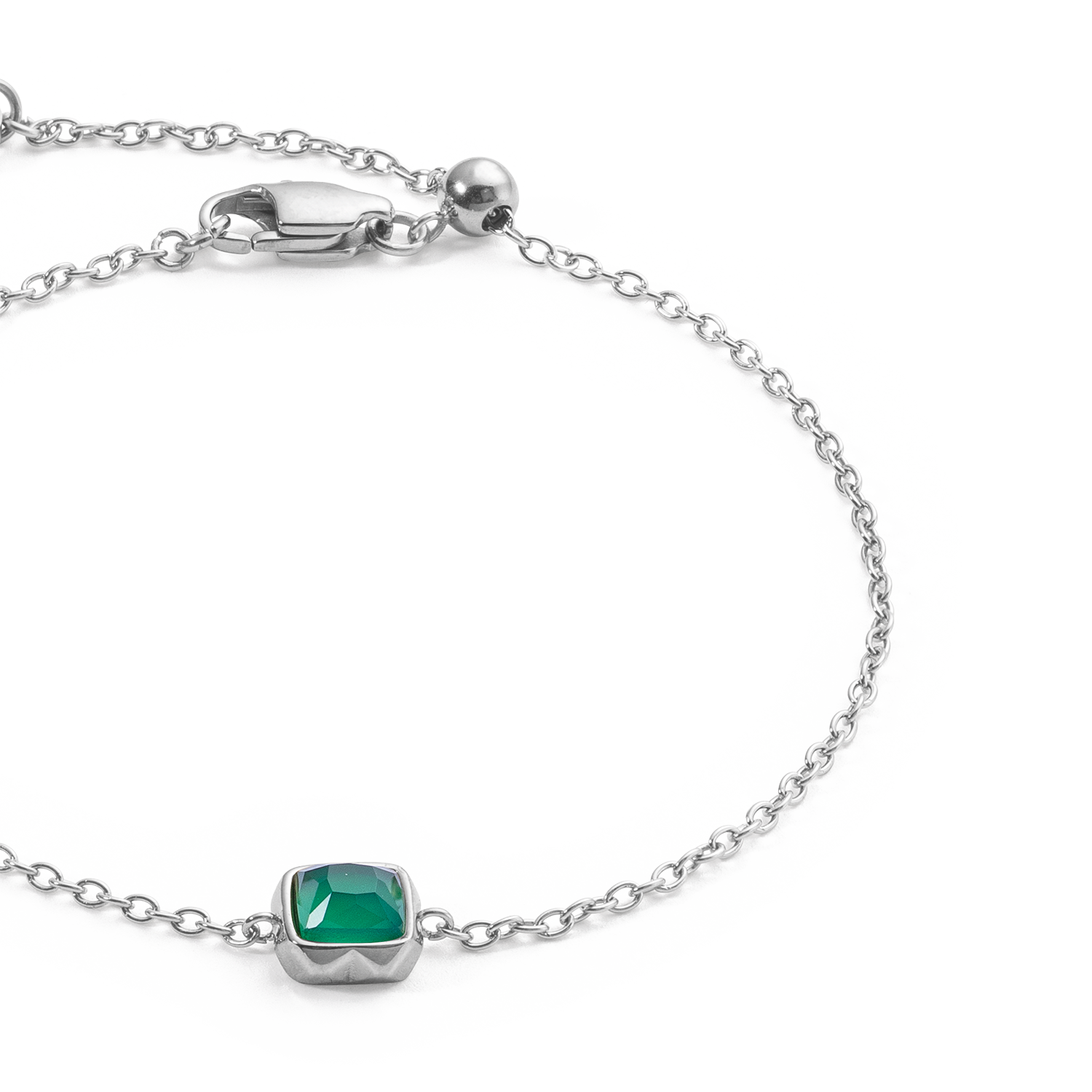 coeur-de-lion-birthstone-mai-armband-gr-ner-achat-silber image 2