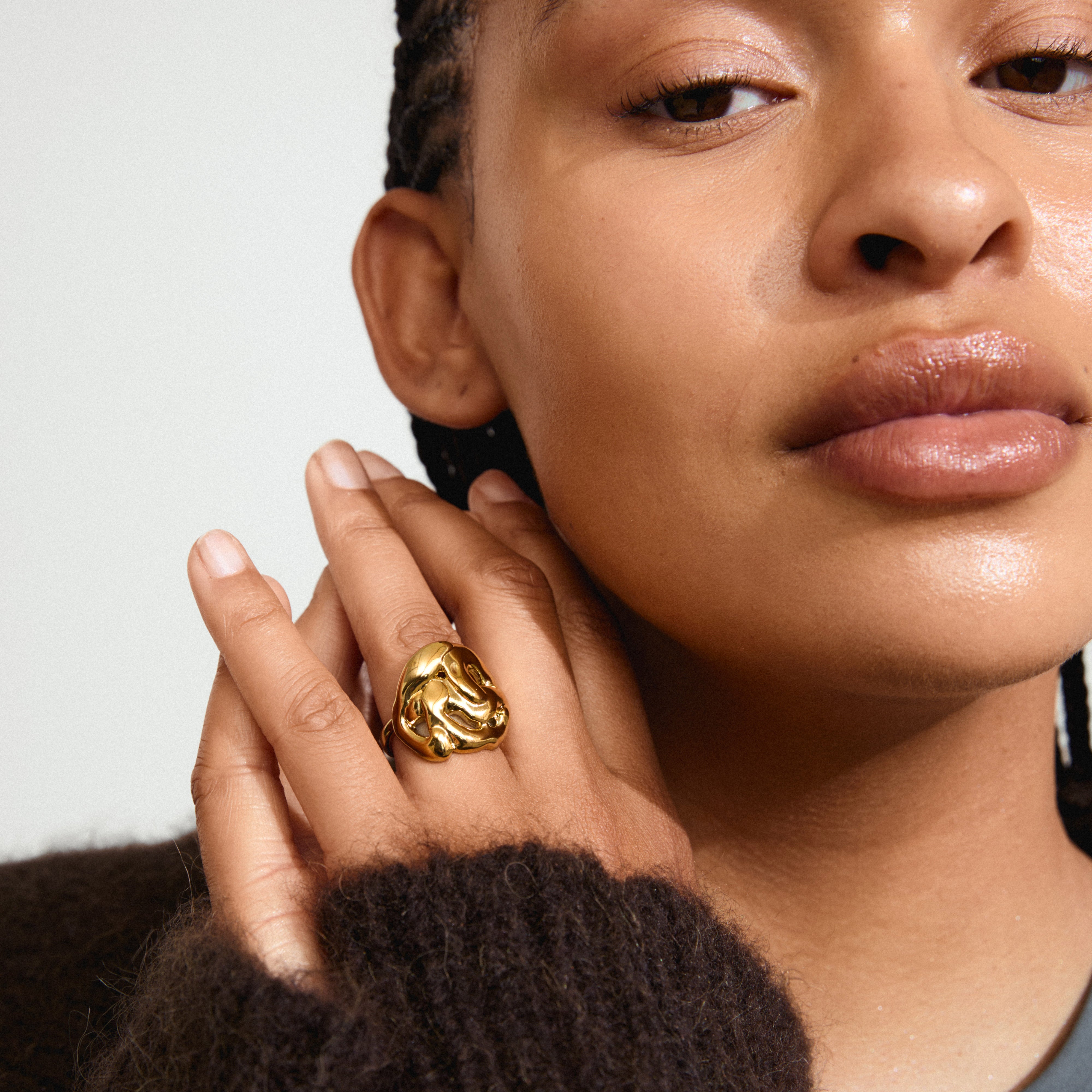 pilgrim-luca-ring-gold-plated-verstellbar image 3