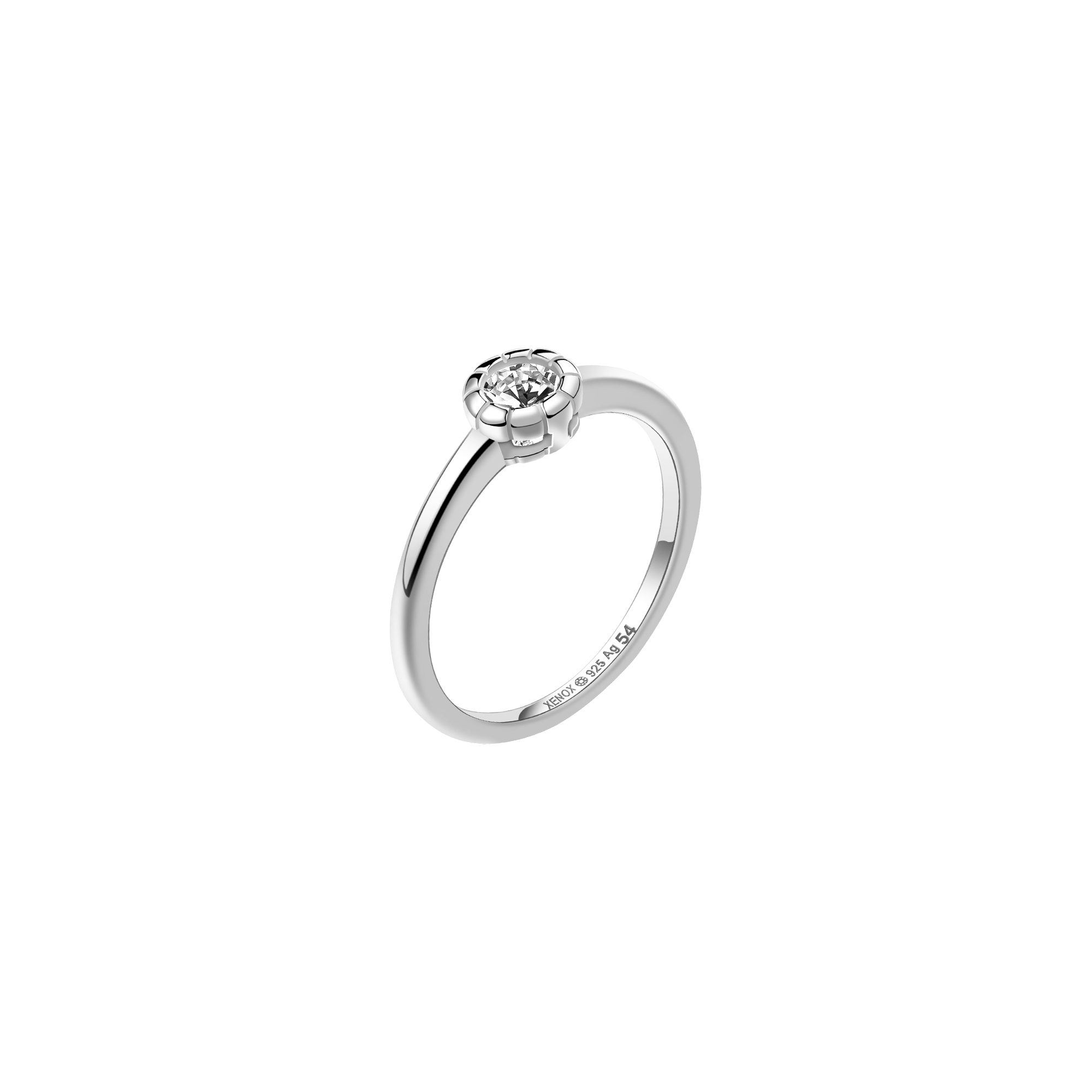 xenox-pure-essentials-ring-925-sterlingsilber-rhodiniert-mit-zirkonia-2 image 1