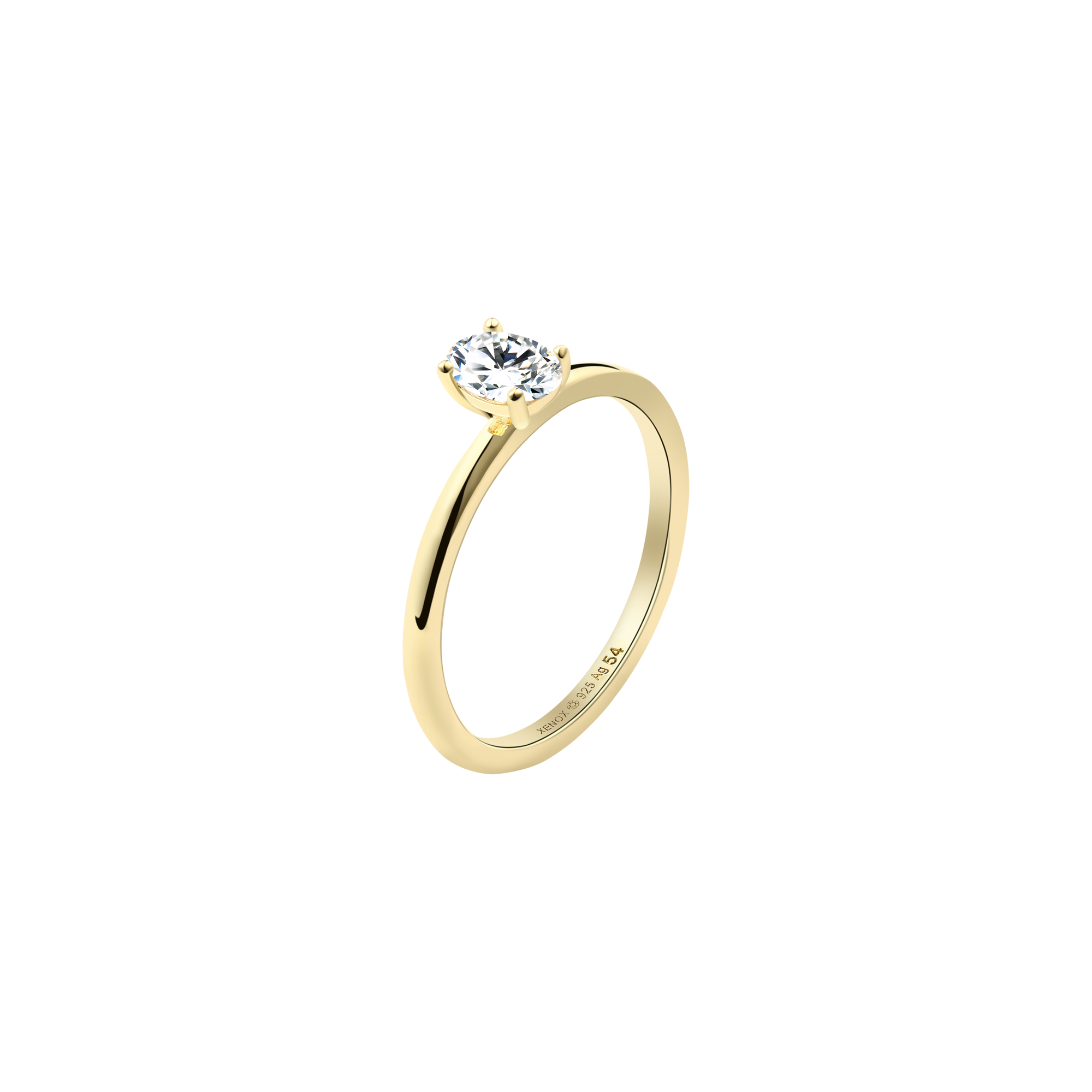 xenox-diana-ring-925-sterlingsilber-rhodiniert-mit-oval-zirkonia image 2