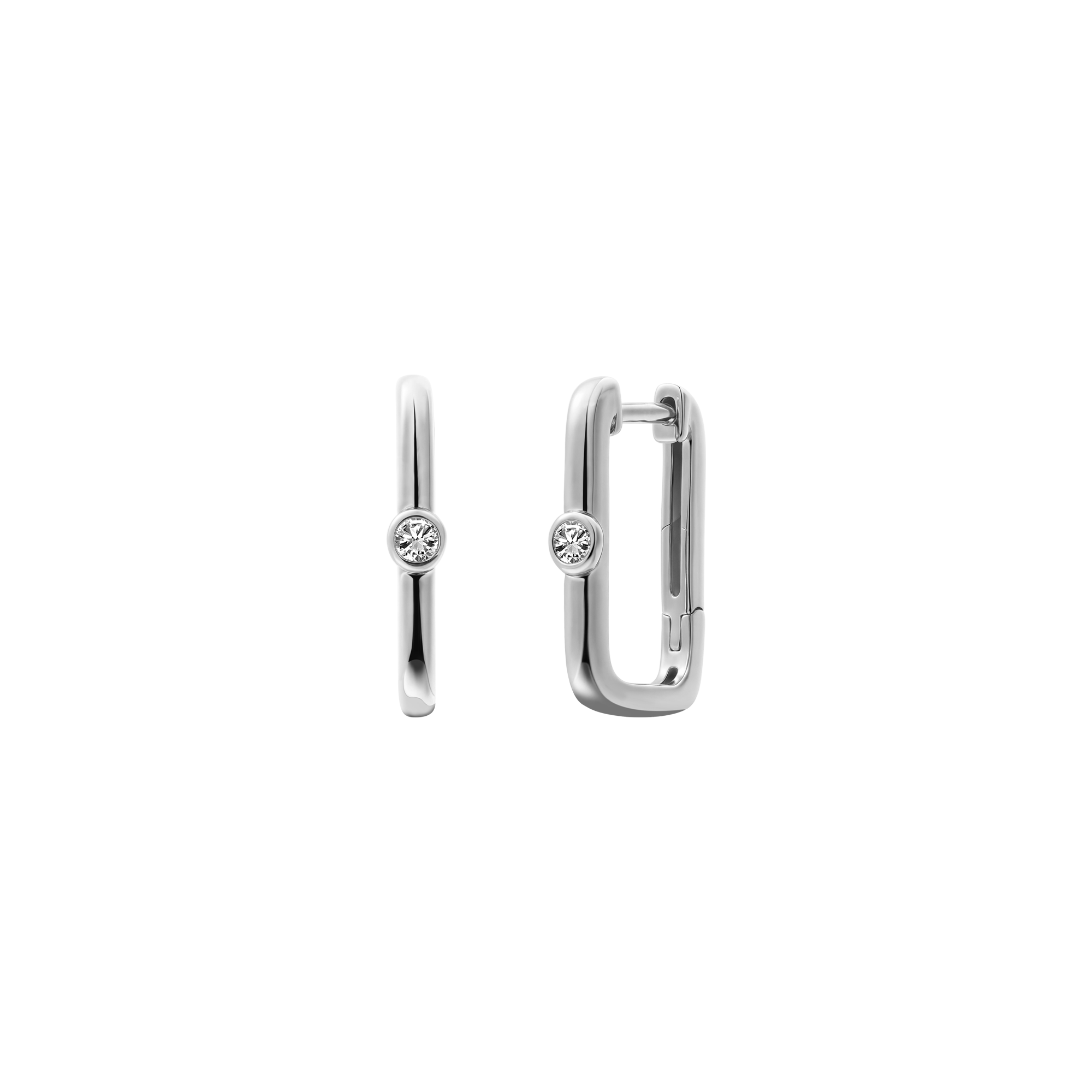 xenox-linked-ohrringe-creolen-925-sterlingsilber-rhodiniert-mit-zirkonia image 1