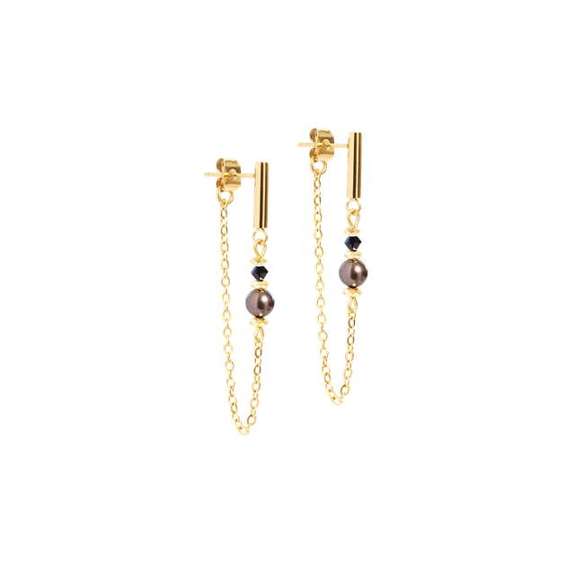 coeur-de-lion-ohrringe-slider-earth-gold-5-cm-waterfall image 1