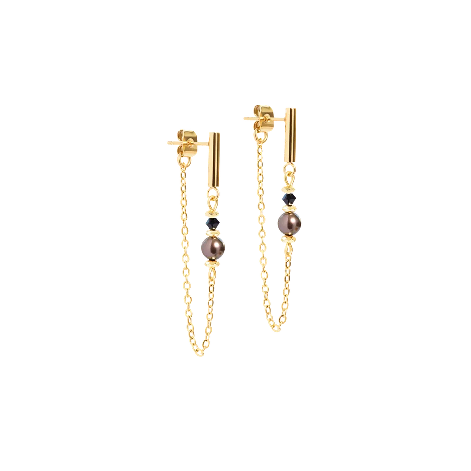 coeur-de-lion-ohrringe-slider-earth-gold-5-cm-waterfall image 1