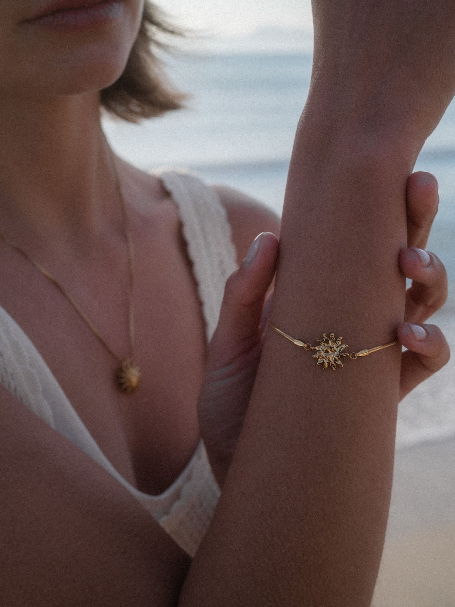 purelei-iconic-sun-armband-snake-chain-16-19-cm-sonnen-charm image 2